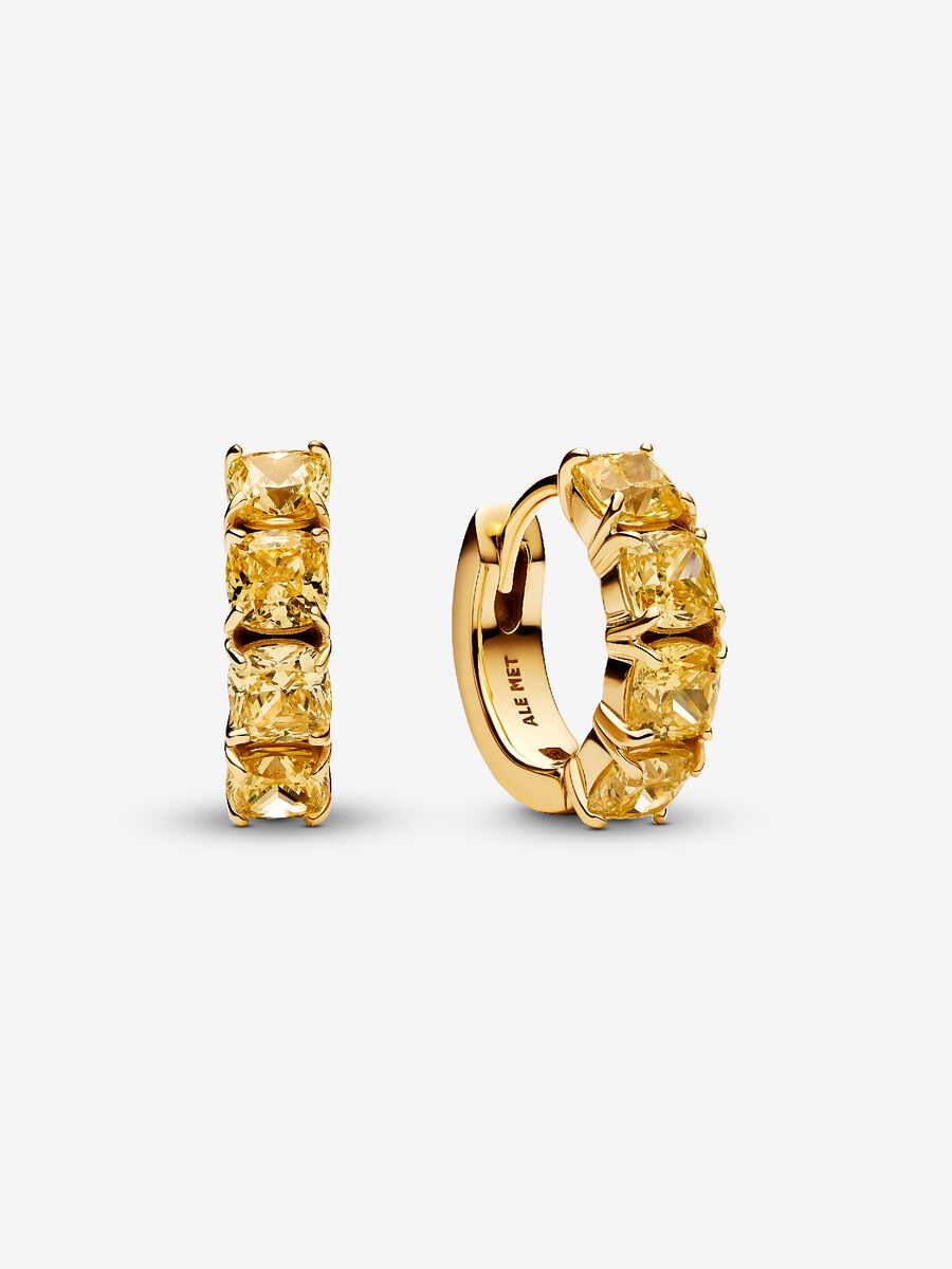 Argolas Amarelas Revestimento de ouro 14k