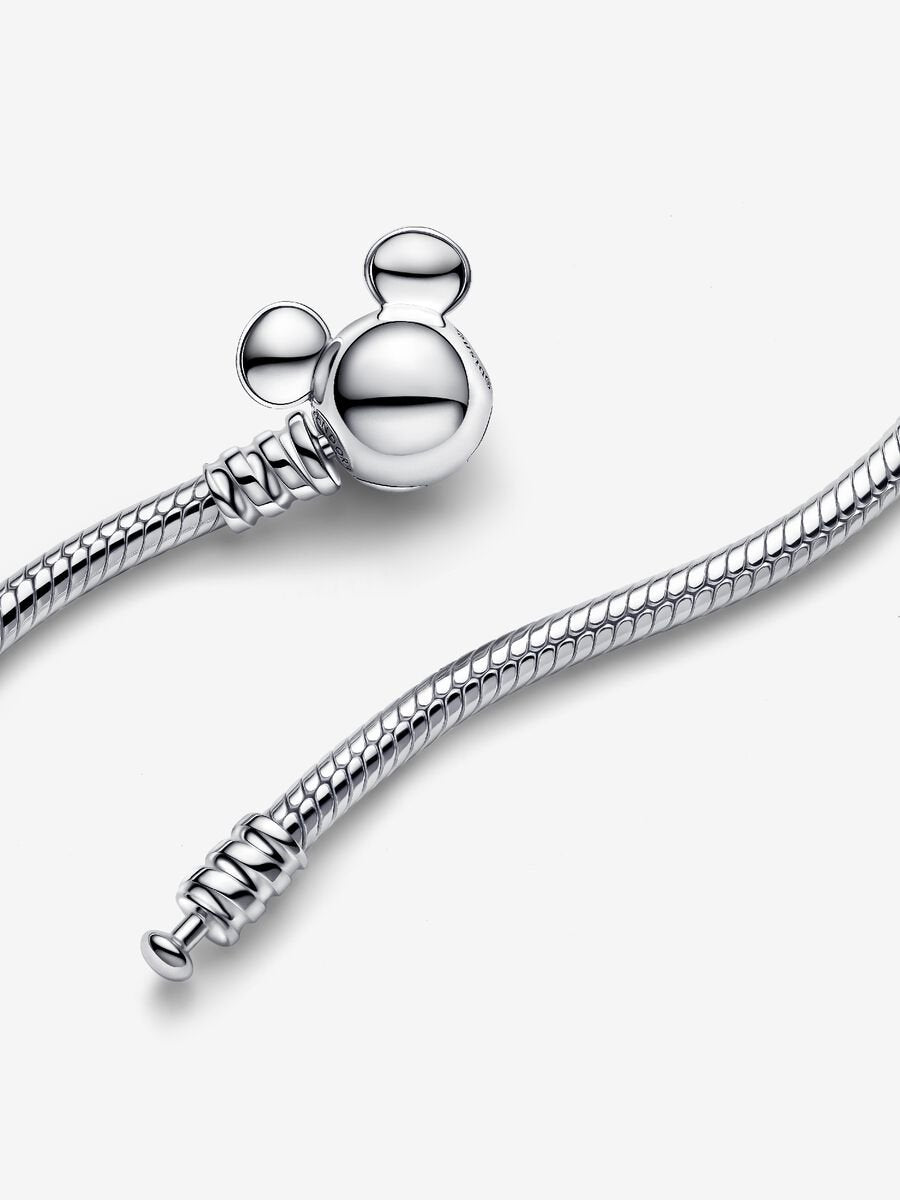 Colar Corrente Snake Mickey Disney Prata