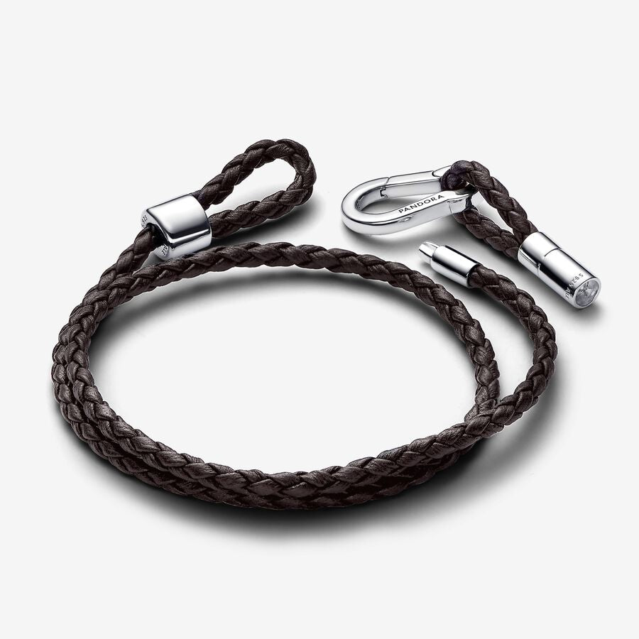 Pulseira dupla de couro Pandora Moments