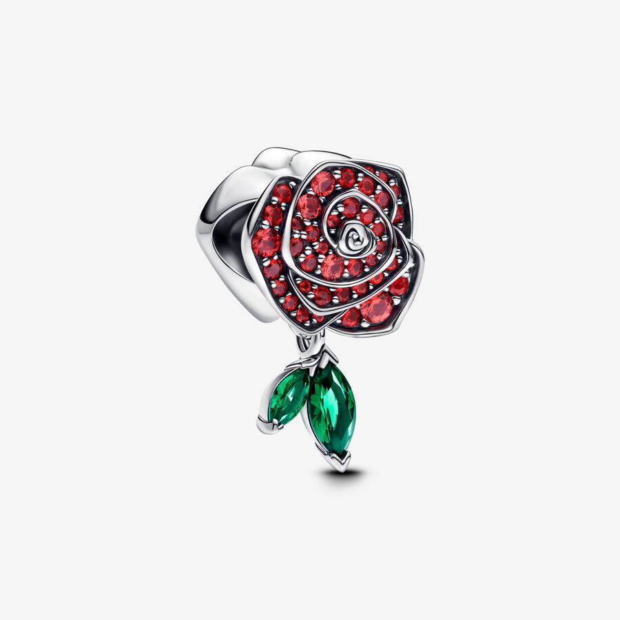 Conta Rosa brilhante em flor