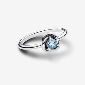 Conta Círculo Eternidade Azul Marinho Aqua