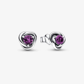 Brincos Eternity Circle Roxo