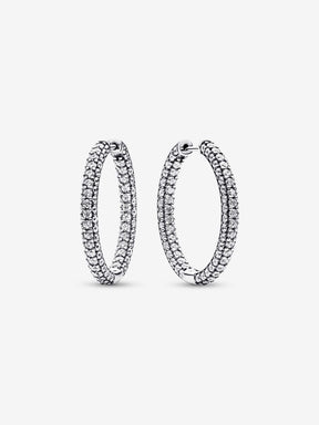 Argolas Pavé Pandora Timeless Prata