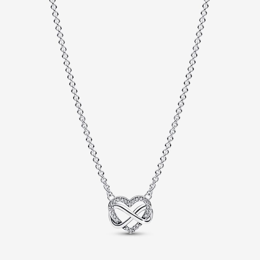 Colar Sparkling Infinity Heart