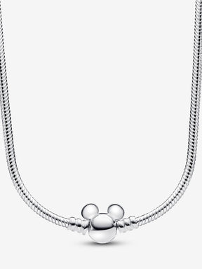 Colar Corrente Snake Mickey Disney Prata