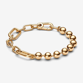Pulseira Corrente de Elos e Esferas Metálicas Pandora ME
