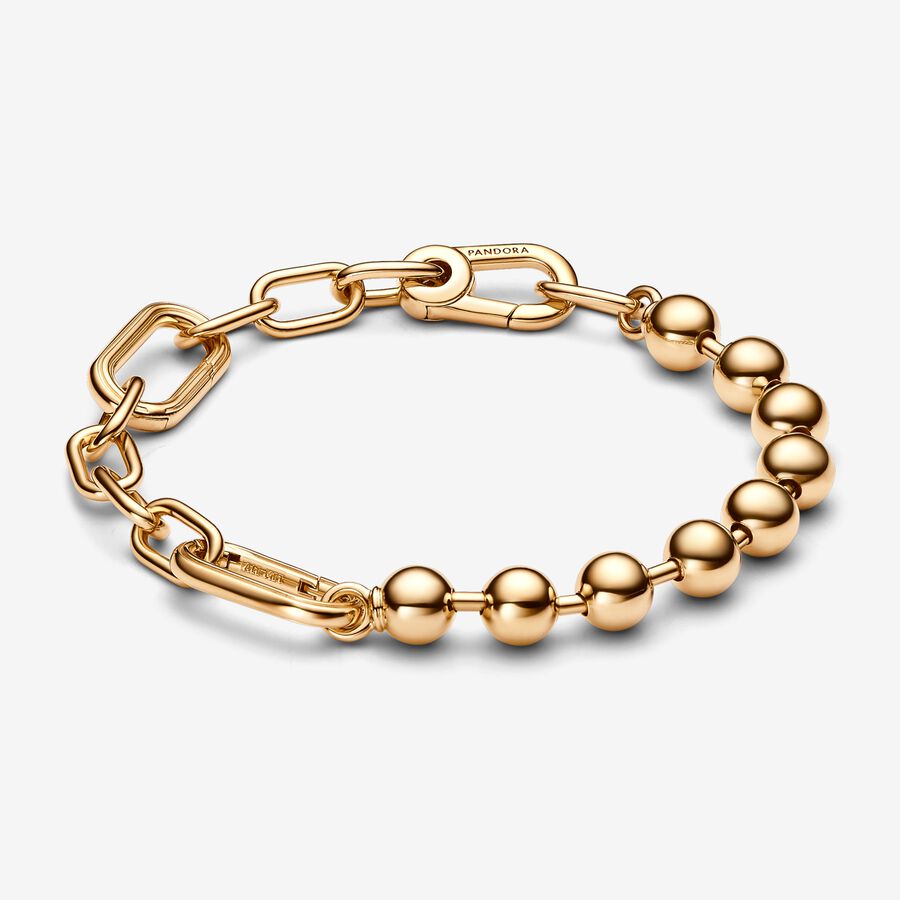 Pulseira Corrente de Elos e Esferas Metálicas Pandora ME