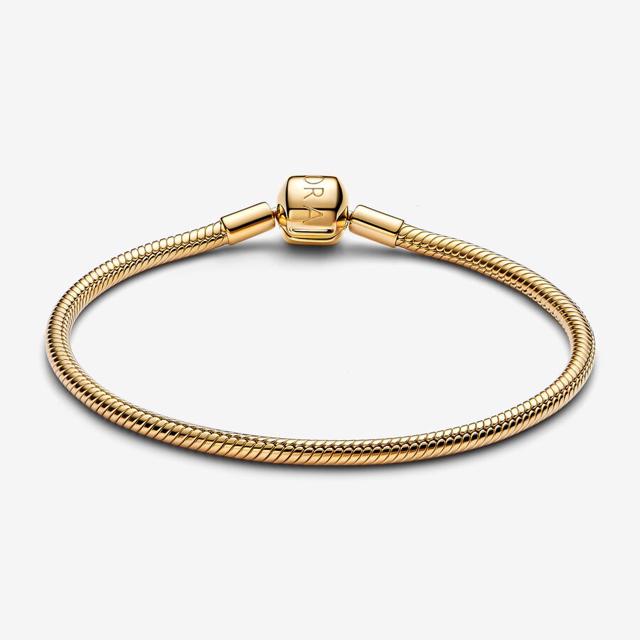 Pulseira Malha Snake Fecho Barril