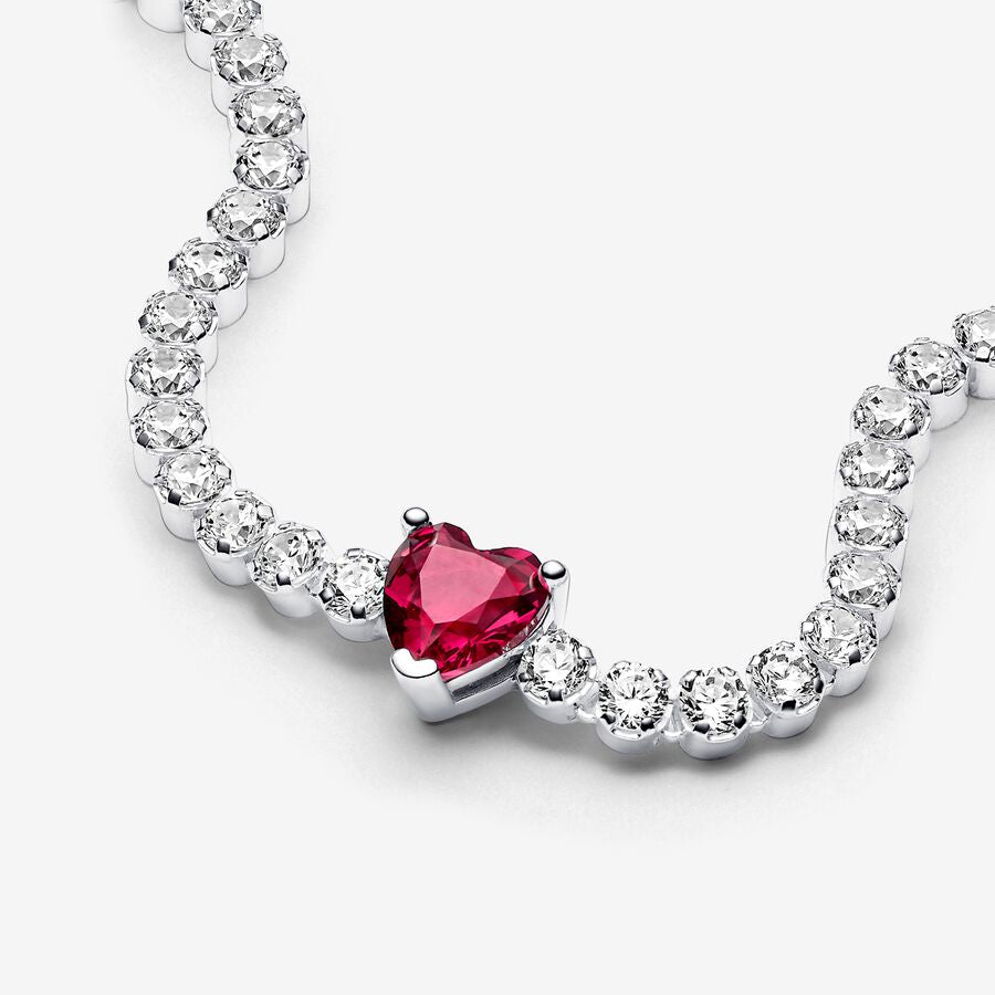 Pulseira de malha Coração Brilhante