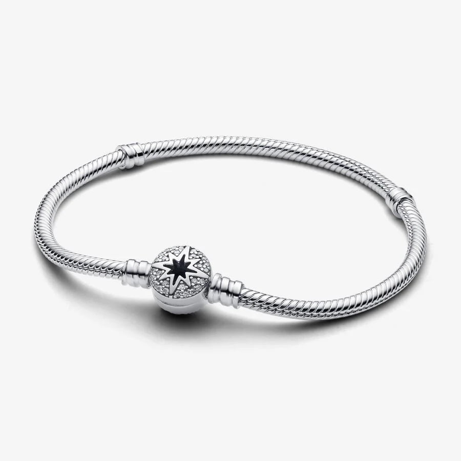 Pulseira Malha Snake Fecho Estrela do Norte