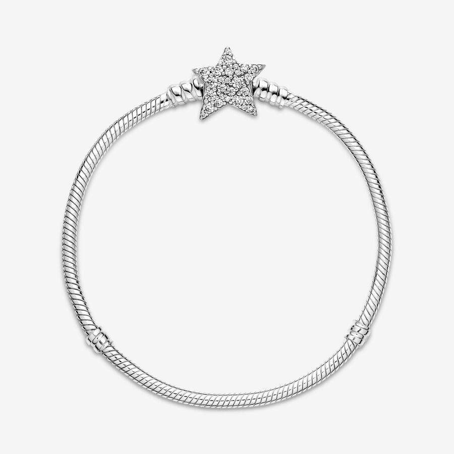 Pulseira com Fecho Estrela Assimétrica