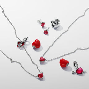 Colar Sparkling Heart Halo